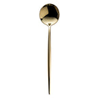 Thumbnail image #1 for Kadra Kitchenware Vikko Dine VF-SS15-VCG Soup Spoon, Champagne Gold, 18/10 Stainless Steel Case of 12