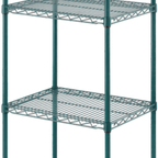 Thumbnail image #1 for ATSMFG MET MET-GS1824-4 ATS MFG Green Epoxy-Coated Wire Shelving Unit, 4 Shelves, 24"W x 18"D x 74"H