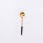 Thumbnail image #1 for Kadra Kitchenware Vikko Dine VF-TS20-ABG Demitasse Tea Spoon, Brushed Black 18/10 Stainless Steel Case of 12