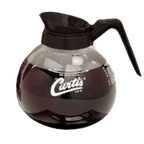 Thumbnail image #1 for Curtis Crystalline 70280100303 Glass Coffee Decanter, 64 oz, Impact Resistant, Black Handle Case of 3