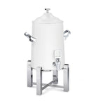 Thumbnail image #1 for Steelite DW Haber, Tempo DW41KWTSS Coffee Chafer Urn Tower, 1 1/2 Gallon, White and Stainless Steel