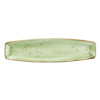 Thumbnail image #1 for Vertex China London Terra LTJ-O14 13" Oblong China Platter, 3-1/2" Wide, Hand-Painted Case of 2 Dozen