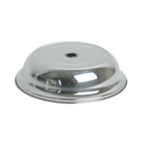 Thumbnail image #1 for Thunder Group SLPC230 Round Stainless Steel Multi-Fit Plate Cover, 9-3/4" Diameter, Fingerhole Slot, Stackable, Mirror Finish Case of 48