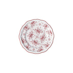 Thumbnail image #1 for Steelite International Folio, Porcelain 62545FP821 Round Porcelain Saucer, 6.5", Adelina Liliana Maroon Case of 2 Dozen