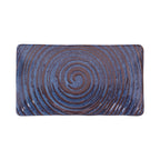 Thumbnail image #2 for G.E.T. Stardust - EGS B395093-SDB Rectangular Blue Melamine Plate, 9-1/4" x 5" x 3/4" Case of 6