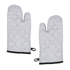 Thumbnail image #1 for Empura Chef Approved 167801SG13 13-Inch Ambidextrous Silicone Cloth Oven Mitt, White, Machine Washable