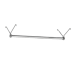 Thumbnail image #1 for Eagle Group CH48 Commercial Coat Rack Hanger Tube, 48-Inch, Chrome-Plated Finish