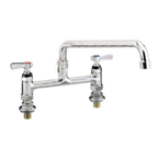 Thumbnail image #1 for Component Hardware Encore KL61-8016-SE1 Elevated Bridge Deck-Mount Faucet, 8" Centers, 16" Stainless Steel Swing Spout