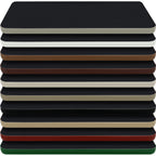Thumbnail image #1 for Oak Street CTM48X48-T2 Square Laminate Table Top, 48 x 48 in, 1-1/4 in Thick, 3 in Radius Corners, Rubber T-Mold Edge