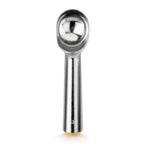 Thumbnail image #1 for New Star Foodservice Inc. 7006957 Self-Defrosting Stainless Steel Ice Cream Dipper Scoop, 3 oz, Size 12, Yellow Case of 72