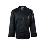 Thumbnail image #1 for Chef Revival J071BK-XL Double-Breasted Chef Jacket, Long Sleeve, Black, X-Large, Poly/Cotton