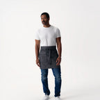 Thumbnail image #1 for Chef Works AHN10-BLN-0 Black Cotton Utility Half Bistro Apron with Metal D-Ring