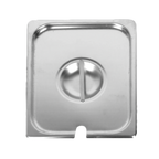 Thumbnail image #1 for Thunder Group STPA5120CS 1/2 Size Stainless Steel Steam Table Pan Cover, Slotted with Handle, 24 Gauge, Reinforced Corners Case of 48