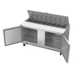 Thumbnail image #2 for Victory Refrigeration UltraSpec™ VSP60HC-16 60-Inch Two-Section Sandwich Prep Table, 16-Pan, Self-Contained Refrigeration
