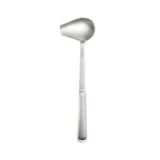 Thumbnail image #1 for CAC China SBFH-LS06 1 oz Stainless Steel Ladle, 12", with Spout, Hollow Handle and Curved Finger Grips, Mirror Finish Case of 72