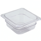 Thumbnail image #1 for Libertyware 2162 Clear Polycarbonate 1/6-Size Food Pan, 2-1/2" Deep Case of 72