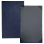 Thumbnail image #1 for Risch STERLING-1V 8.5X14 Single-View Hardback Shimmer Metallic Vinyl Menu Cover, 8-1/2 x 14 in. Case of 25