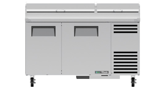 Product image #12 for True 60-1/4-Inch 2-Section Pizza Prep Table with Self-Contained Side-Mounted Refrigeration