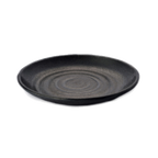 Thumbnail image #1 for G.E.T. Zen - EGS JW7009-B Black Melamine Coupe Plate, 9-1/4" Diameter x 1-1/4"H Case of 6