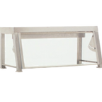 Thumbnail image #1 for Eagle Group Director's Choice ASH2 Adjustable-Tilt Sneeze Guard, 15-1/2"H Clear Polycarbonate, for 36" Cafeteria Serving Units