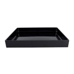 Thumbnail image #1 for G.E.T. Modern European - EGS M12152-B . . Melamine Food Bin, Black, Rectangular, 15" x 12" x 2" Case of 2