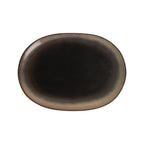 Thumbnail image #1 for CAC China VEN-12 Standard Dinnerware Venus Platter, 11-Inch, Midnight Black/Desert Beige 1 Dozen