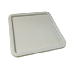 Thumbnail image #1 for Libertyware SFCC-LW White Square Food Storage Container Cover, Fits 12, 18, and 22 Quart Containers Case of 60