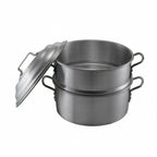 Thumbnail image #1 for Libertyware STMC6512 12-Inch Aluminum Chinese Steamer Set with Pot, Perforated Steamer, and Cover