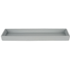 Thumbnail image #1 for G.E.T. Bugambilia COMP09 Rectangular Salad Bar Bowl, 2.1 qt, 19-13/16" x 6-15/16" x 1-9/16", Cast Aluminum with Resin Coating