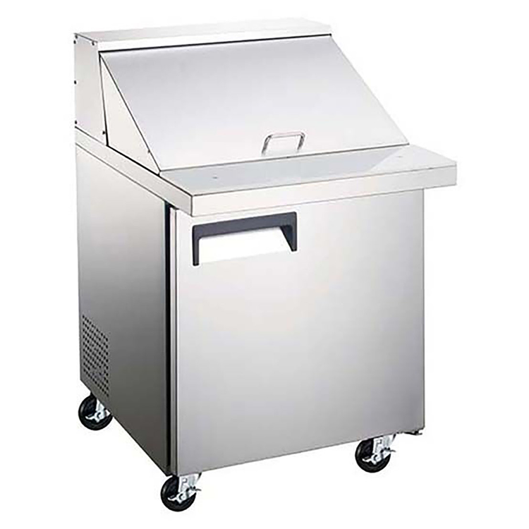 Product image #2 for Black Diamond 27-1/2-Inch 1-Section Mega Top Refrigerated Salad/Sandwich Prep Table, 1 Door