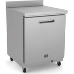 Thumbnail image #5 for Kelvinator Commercial KCHUCWT27R 27-Inch One-Section Countertop Worktop Refrigerator, 6.5 cu. ft., Solid Door, Stainless Steel, Backsplash
