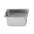 Thumbnail image #1 for Thunder Group STPA3194 Steam Table Pan, 1/9 Size, 4" Deep, Anti-Jam, 24 Gauge 18/8 Stainless Steel Case of 72