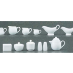 Thumbnail image #2 for Libbey Slenda 911197034 Porcelain Creamer, 5 oz, White, with Handle