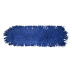 Thumbnail image #1 for Omcan 80900 Replacement Mop Head, 24", for item 80875, washable, reusable microfiber, blue (fits Omcan dust mop frames)
