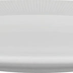 Thumbnail image #2 for International Tableware Sunburst™ SB-210 12" Round Porcelain Plate, Bright White, Extra-Wide Patterned Rim
