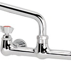 Thumbnail image #5 for Krowne Silver Series 12-806L Low-Lead Backsplash-Mount Faucet with 6-Inch Swing Spout, 8-Inch Centers Case of 12