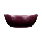 Thumbnail image #2 for G.E.T. Maya - EGS DGB62R-PG Irregular Round Melamine Bowl, Purple, 17 oz., 6 in. dia. x 2 1/4 in. h. Case of 6