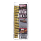Thumbnail image #1 for Chef Master 90046 Grill Brush Replacement Head, 10-Inch, Brass Bristles, Stainless Steel Scraper Blade Case of 12