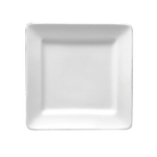 Thumbnail image #1 for 1880 Hospitality Buffalo White Ware by Oneida® F8010000127S Square Porcelain Plate, 7-1/4", Rolled Edge, Medium Rim Case of 3 Dozen