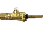 Thumbnail image #1 for AllPoints Foodservice Parts & Supplies Mavrik 521188 Burner Valve, 1/8 in NPT Inlet, 7/16 in CCT Outlet, 1/4 in D-Stem