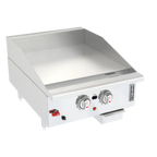 Thumbnail image #1 for Venancio USA G24CT-24T Gas Countertop Griddle, Thermostatic, 24"W x 24"D Cooking Surface, 1" Smooth Steel Plate