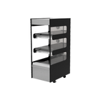 Thumbnail image #1 for Flexeserve 3T-600 Heated Floor Display Cabinet, 3-Tier, Self-Service, Convection, Stainless Steel