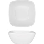 Thumbnail image #1 for International Tableware TN-31-MW 6 oz Curved Square Stoneware Fruit Dish, Matte White Case of 3 Dozen