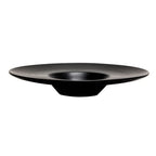 Thumbnail image #1 for Vertex China Elements E-G23-O Gourmet Pasta Bowl, 8 oz., 11-7/8" Round, Matte Black, Polished Foot 1 Dozen