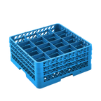 Thumbnail image #1 for ATSMFG Mama Lucy MLY-RC16-3 Full-Size Blue Dishwasher Glass Rack, 16 Compartments with Extender, Holds up to 4-7/16" Dia. Case of 3