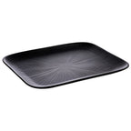 Thumbnail image #1 for Libbey APS Germany - Nero APS 85068 Rectangular Melamine Serving Tray, GN 1/2, Black, 12-3/4" x 10-1/2" x 1/2"