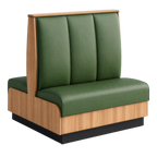 Thumbnail image #1 for ATSMFG ATS AT&S-AD-KR48-3CH GR6 Karender Standard Booth, double, 48" long x 48" high, 3-channel back, Upholstery and foam fitted over a computer-cut