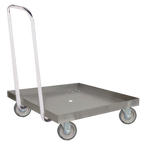 Thumbnail image #1 for Steril-Sil Company DRD-301-H Stainless Steel Dish Rack Dolly with Push Handle for 20 x 20 in Racks