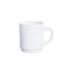 Thumbnail image #1 for Cardinal Restaurant White by Arcoroc X0601 10 oz Stackable Opal Coffee Mug