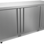 Thumbnail image #1 for Asber Premium AUTR 72 P 3-Section Undercounter Reach-In Refrigerator, 72"W, Stainless Steel, 3 Doors, 25.4 cu. ft.